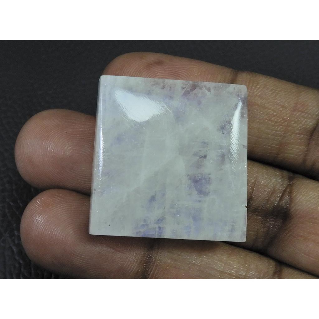 30X30X09MM Natural Rainbow Moonstone Octagon Cabochon Loose Gemstone 100Cts. C-1605