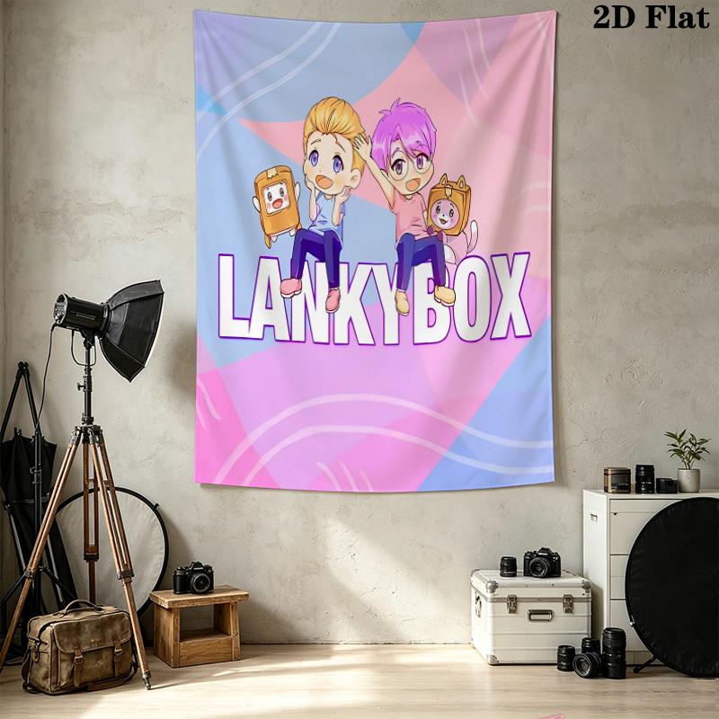 Lankybox Wall Tapestry Aesthetic Wall Hanging Printed Fabric Blanket Decorative Tapestries For Bedroom Living Room Home Decor