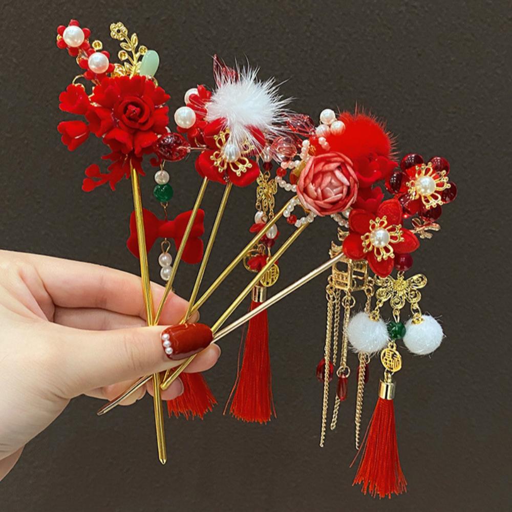 Classic Chinese Headwear Vintage Hanfu Hairpin Hair Ornaments Pendant Hair Stick Women