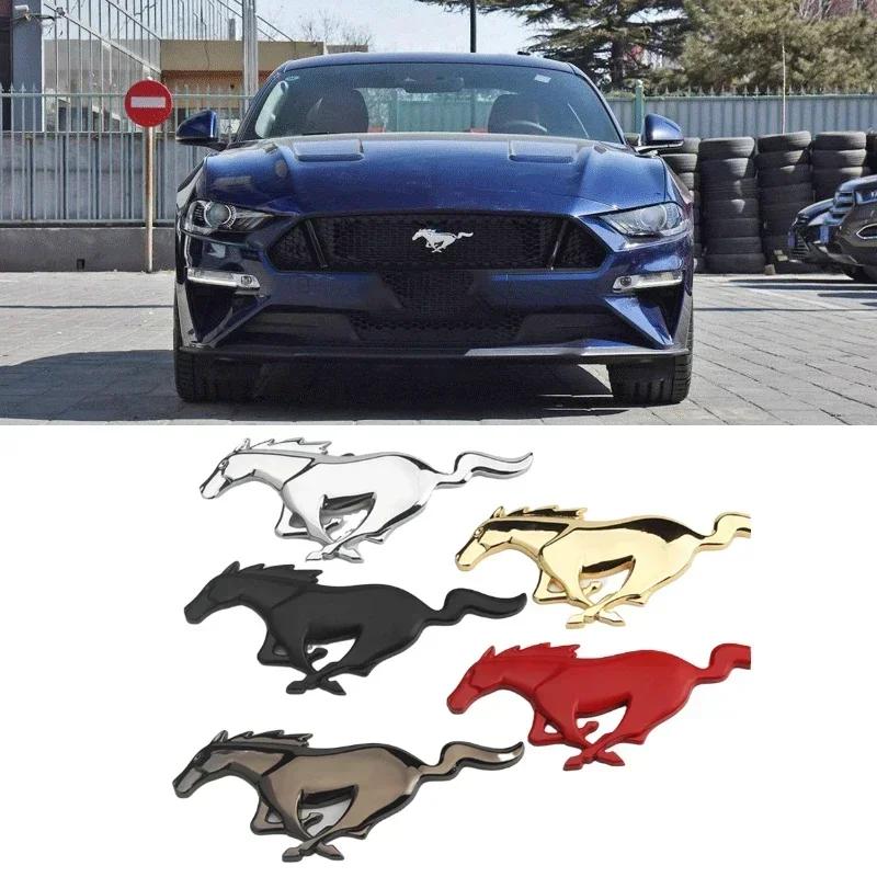 20x7.5CM para 2.3T Shelby V6 V8 GT350 GT500 GT 2015-2017 Insignia Emblema Parachoques Delantero Coche Pegatina Trasera Caballo Galopante