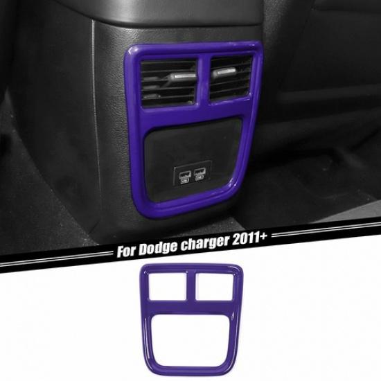 

Purple ABS Rear Air Conditioner Outlet Vent Trim Cover for Dodge Charger 2011+