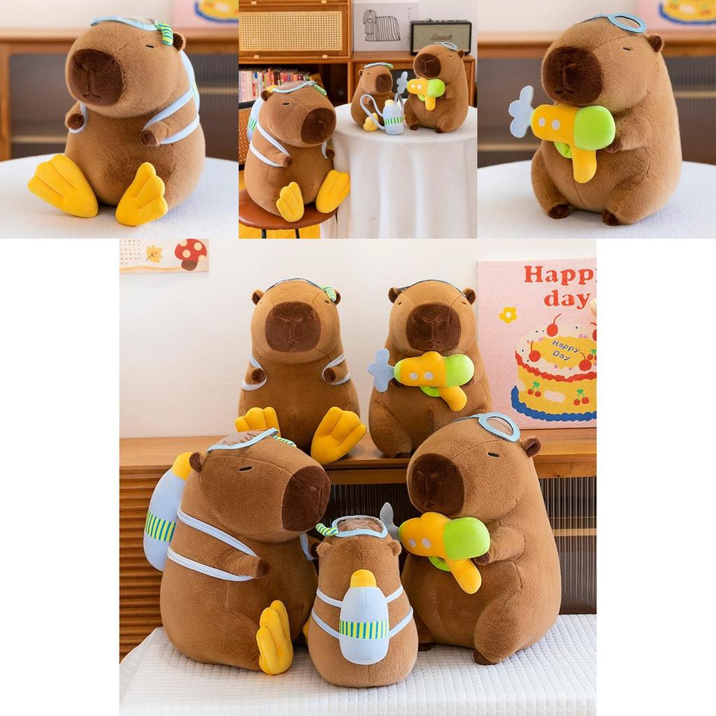 Capybara Plush Toy With Water Gun Waterpanda Soft Cuddle For Kids And Collectors