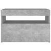 Nightstands with LED Lights 2 Pcs Concrete Grey 60 X 35 X 40 Cm