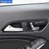 Carbon Color Car Door Handle Seat Adjust Switch Button Panel Frame Trim For Mercedes Benz CLA C117 GLA X156 Interior Accessories