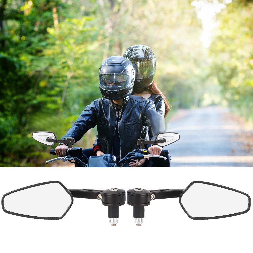 2Pcs Motorcycle Modified Rearview Mirror Reflective Rear View Side Mirrors 22mm