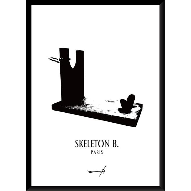 

A3 Poster Art Poster Prosciutto Holder Monochrome Stylish Interior Wall Prosciutto Stand Black and White A3 Poster x 297 Frame Not Included (420 mm)