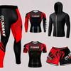 Men Women MMA Training Compression Suit Set 5pcs Quick Dry Boxing Muay Thai Gym Workout Athletic Wear