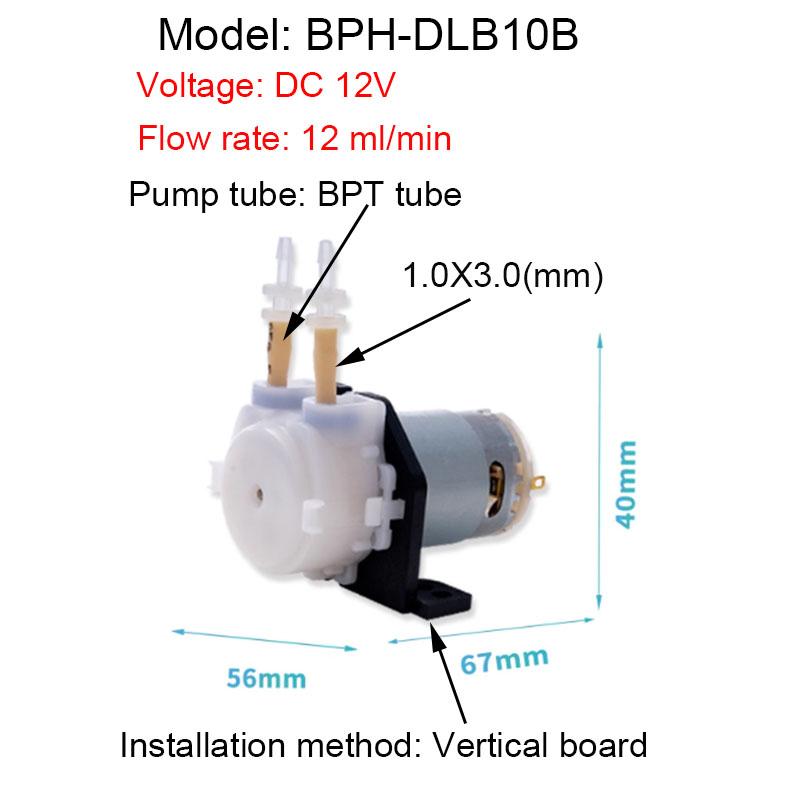 L Board DC 6V 12V 24V peristaltic pump dosing pump aquarium laboratory analysis BPT heat-resistant can be used weak acid alkali