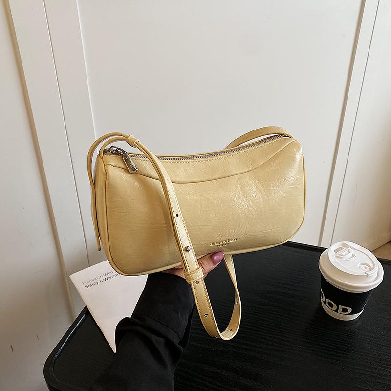 Underarm Bag Women's Baguette Bag Women's 2025 New Simple Handbag High-end Temperament Single Shoulder Underarm Bag