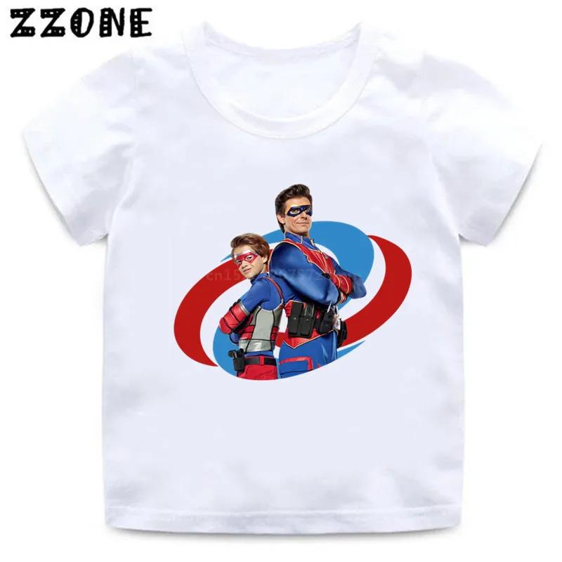 Henry Danger Kreslená Dětská Trička Pro Malé Kluky Ležérní Vtipné Tričko Dětské Letní Streetwear Vrchní Díly