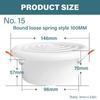 Easy Installation Round Ceiling Vent Rotatable Louver Soffit Vent with Insect Screen for Living Spaces Kitchen Bathroom