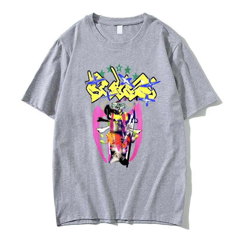 Bladee 333 Skate Drain Gang Graphic T Shirts Men Women Hip Hop Oversized Short Sleeve Unisex Casual Tshirt Male Cotton Tshirts
