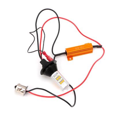 2X Dual Colour BAU15S 2835 42LED 50W Switchback LED DRL ערכת איתותים