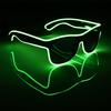 LED EL Wire Glasses Light Up Glow Sunglasses Eyewear Shades for Nightclub Party