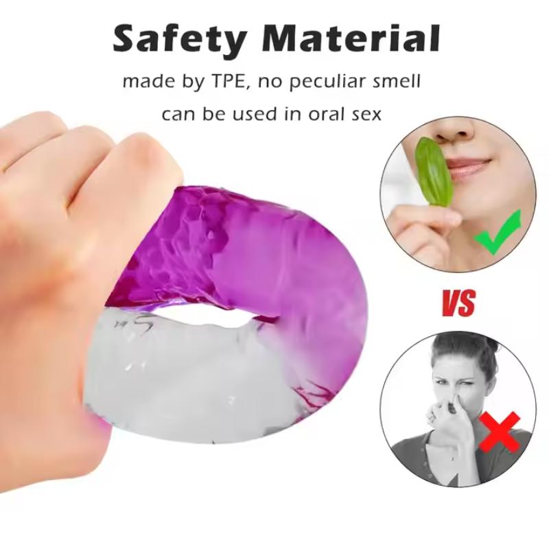 Transparent Realistic Dildo Jelly Penis Suction Cup Dildo Female Masturbator Clitoral Stimulator Big Dick Lesbian Sex Toys