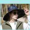 Summer Korean Style Cotton Fishing Hat With 15cm Wide Brim For Men Outdoor Sun Protection