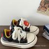 Ugly Cute Big Head Canvas Shoes Women's 2 New Spring and Autumn Versatile Thick Baseplate Shoes Student Casual Shoes Tide