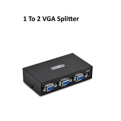 2 Port VGA SVGA Hi-Resolution 1 PC 2 Monitor 1 To 2 Splitter For Monitor