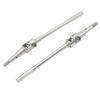 2PCS RC Car Front Axle Drive Shaft Set Stainless Steel RC Front CVD Drive Shaft Upgrades Parts for FMS 1/10 Remote Control Car Silver