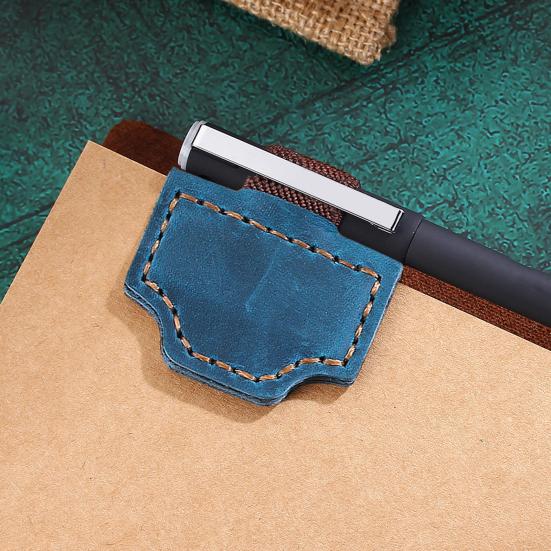 Magnetic Bookmarks Faux Leather Pen Holder Personalized Bookmark Meaningful Gift for Women Teachers Book Lovers