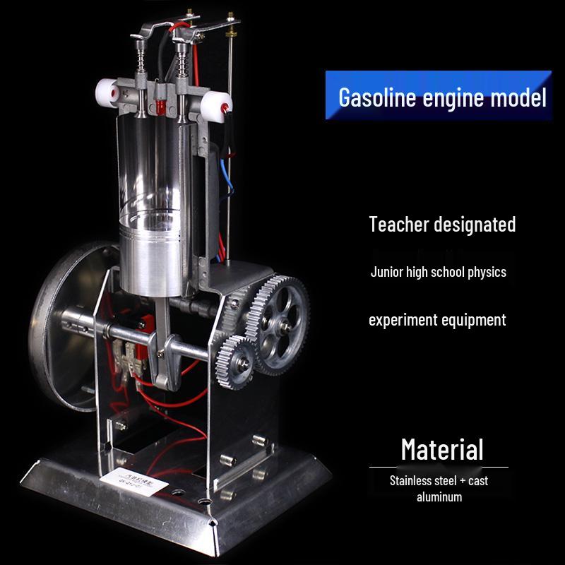 Four-Stroke Single-Cylinder Internal Combustion Engine Model for Junior High School Physics Teaching