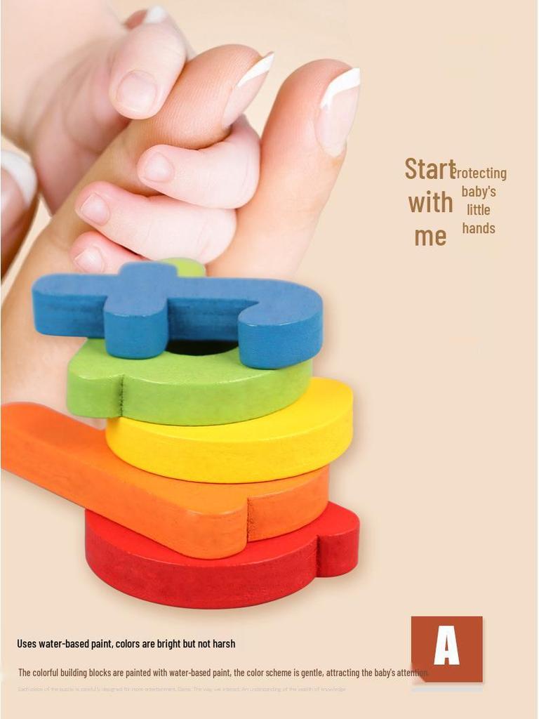 Cross-border Fun Wooden Word Battle Game: 26 Alphabet Matching Blocks Educational Toy