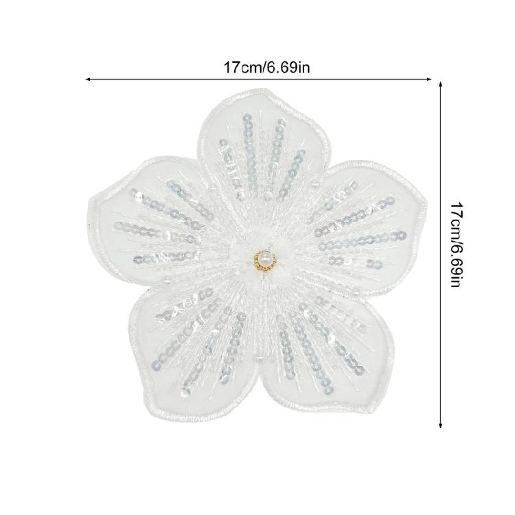 Multifuntional Flower Embroidery Mend Handmade Craft Supplies Clothing Accessory for Enhancing Clothing and Creation