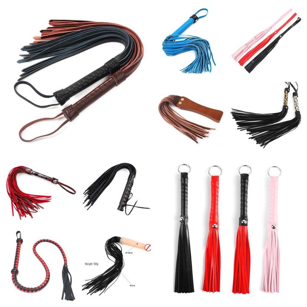 Adult Leather Whips Collection: Small, Loose, Real Leather Whips for Alternative Training