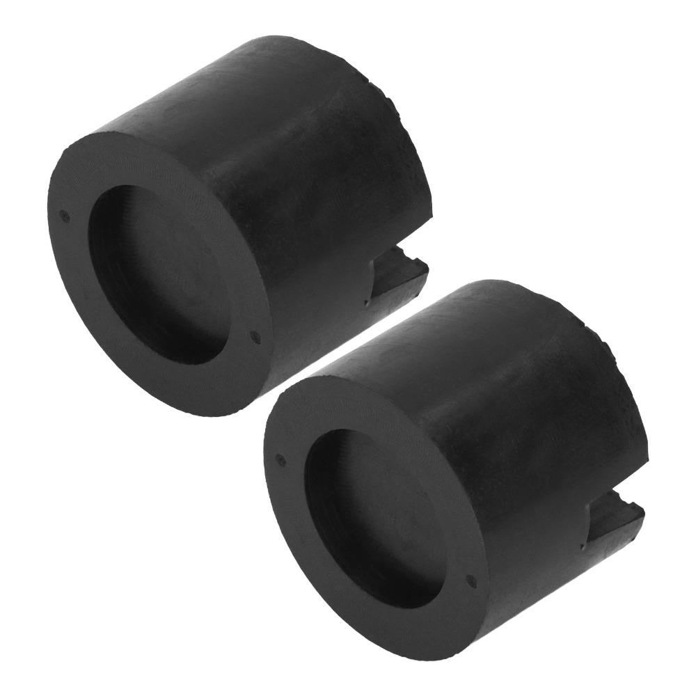 2pcs Slotted Design Jack Pad Adapter Rubber Material Vehicle Lift Adapter For Car SUV