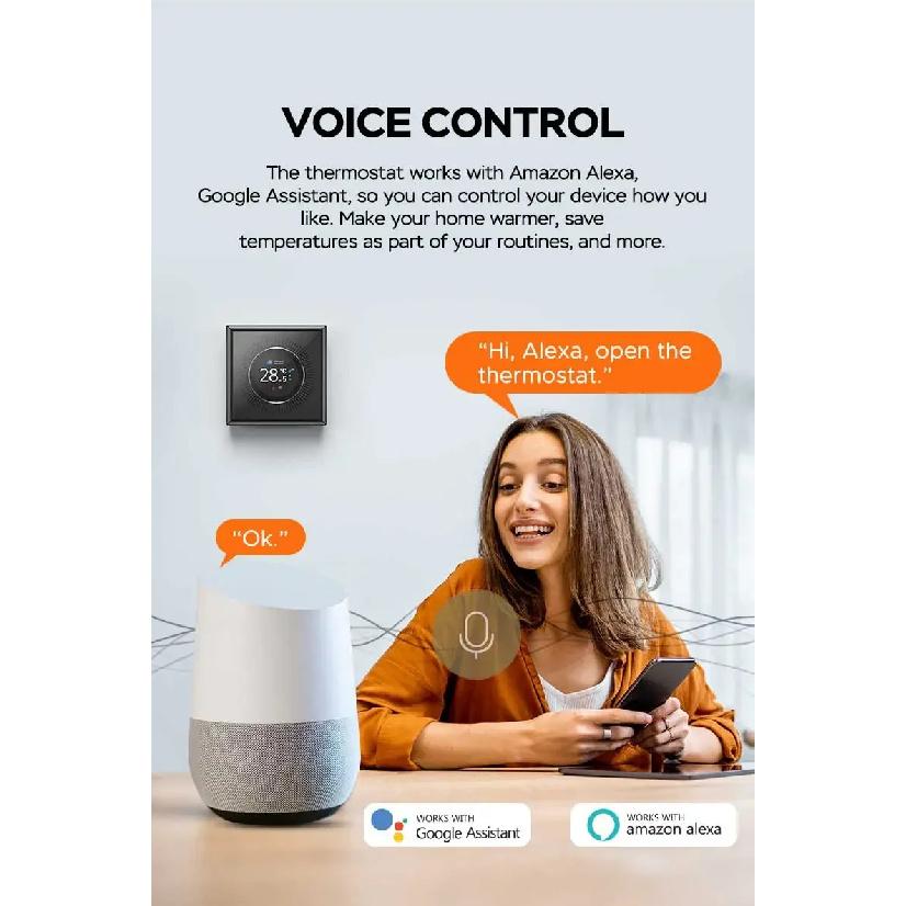 Tuya WiFi Smart Knob Thermostat Underfloor heating, water-gas boiler, household room, programmable thermostat Works with tuya