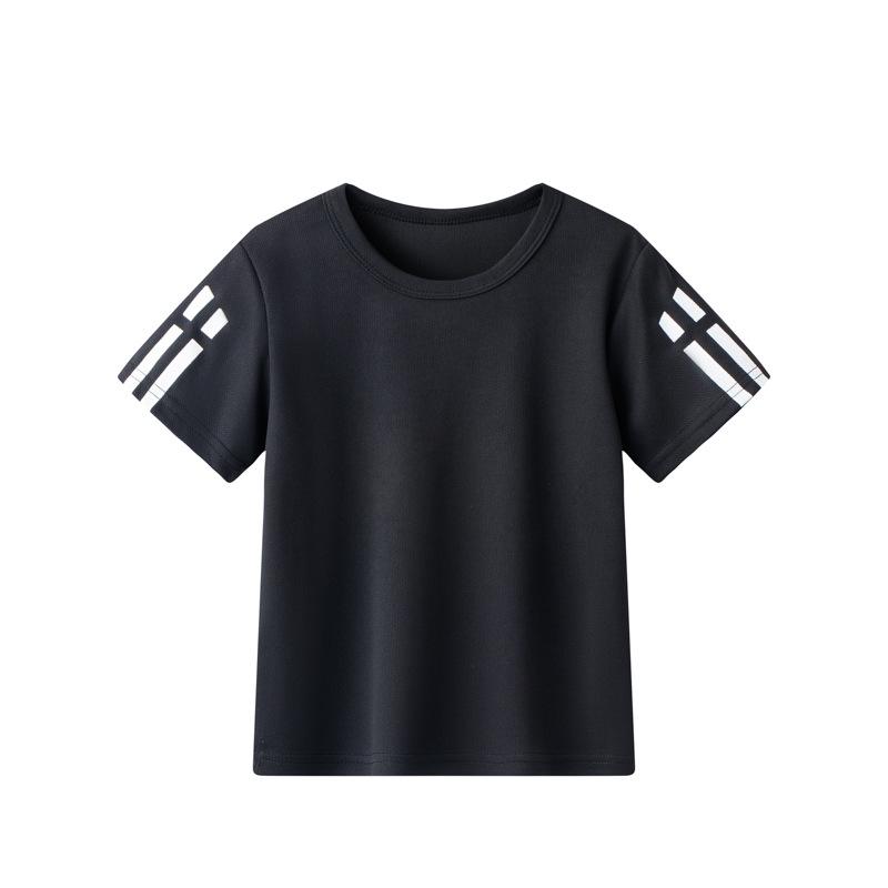 Boys' Quick-Dry Summer Sports Set: 2025 Short Sleeve Shirt & Shorts for Basketball Training