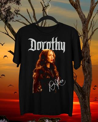 Dorothy Band Signature Kurzarm Schwarz Alle Größen Hemd