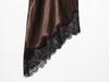 Asymmetrical Lace Dress with Silk Satin Texture: European & American Women's Fashion