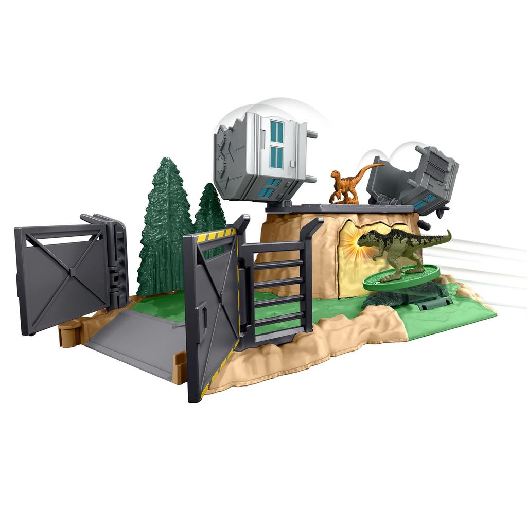 Mattel Jurassic World New Dominator Minifigure Playset: Rampage! Giganotosaurus [Ages 4 and Up] HFF12