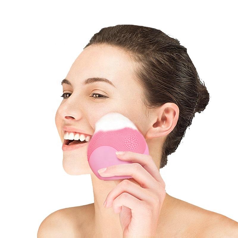 Custom Facial Exfoliator Sonic Electric Silicone Facial Cleansing Brush Skin Care Accessories