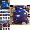 3d Galaxy Duvet Cover Pillow Case Quilt Cover Bedding Set Vibrant Color All Sizes