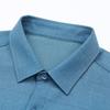 Hengyuanxiang Men's Winter Fleece-Lined Warm Non-Iron Business Casual Shirt