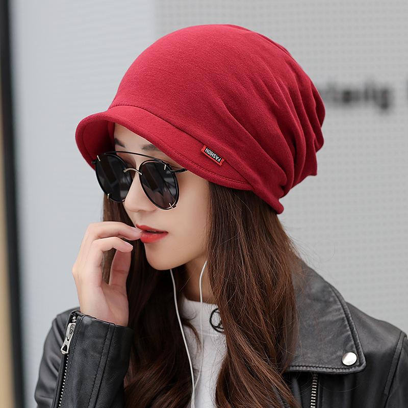 Trendy Women's Duckbill Beanie - Stylish Autumn/Winter Solid Color Hat with Short Brim