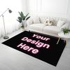 Personalized Flannel Area Rug Non Slip Washable Mat For Living Room Bedroom Entryway Home Decor Gift