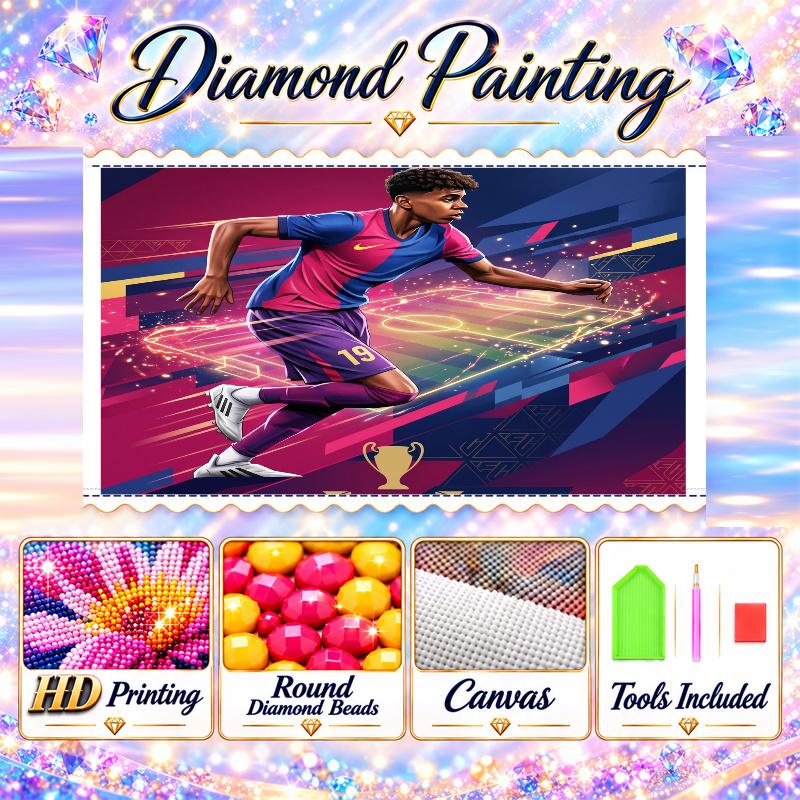 Yamal Diamond Painting Kit 5D Full Drill DIY Diamond Mosaic Wall Art Home Decor