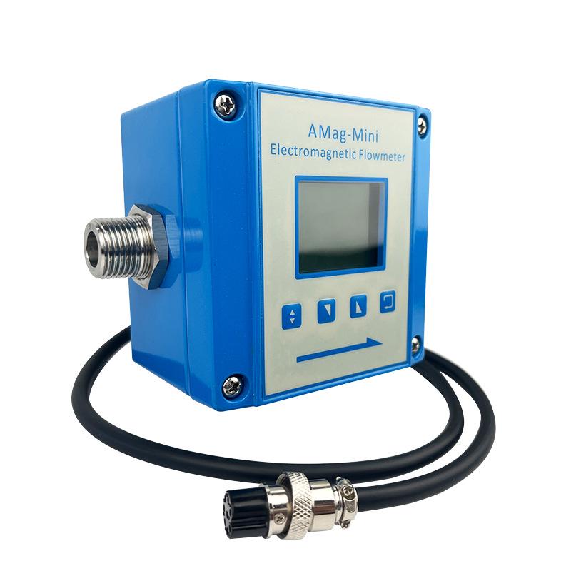 24V Mini Electromagnetic Flow Meter, PEEK Threaded, Food-Grade
