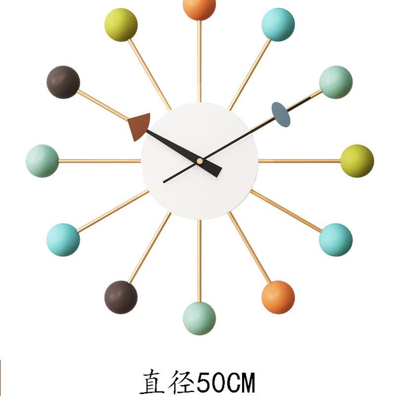 

Creative Wall Clock Living Room Dining Room Home Wall Decoration Color Irregular Ball Analog Wall Clock Interior Aesthetic Decor