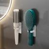 1/4pcs Comb Holder Bathroom Wall Hanging Comb Storage Rack Hair Clip Organizer Air Cushion Comb Holder Creative Comb Rack Hook