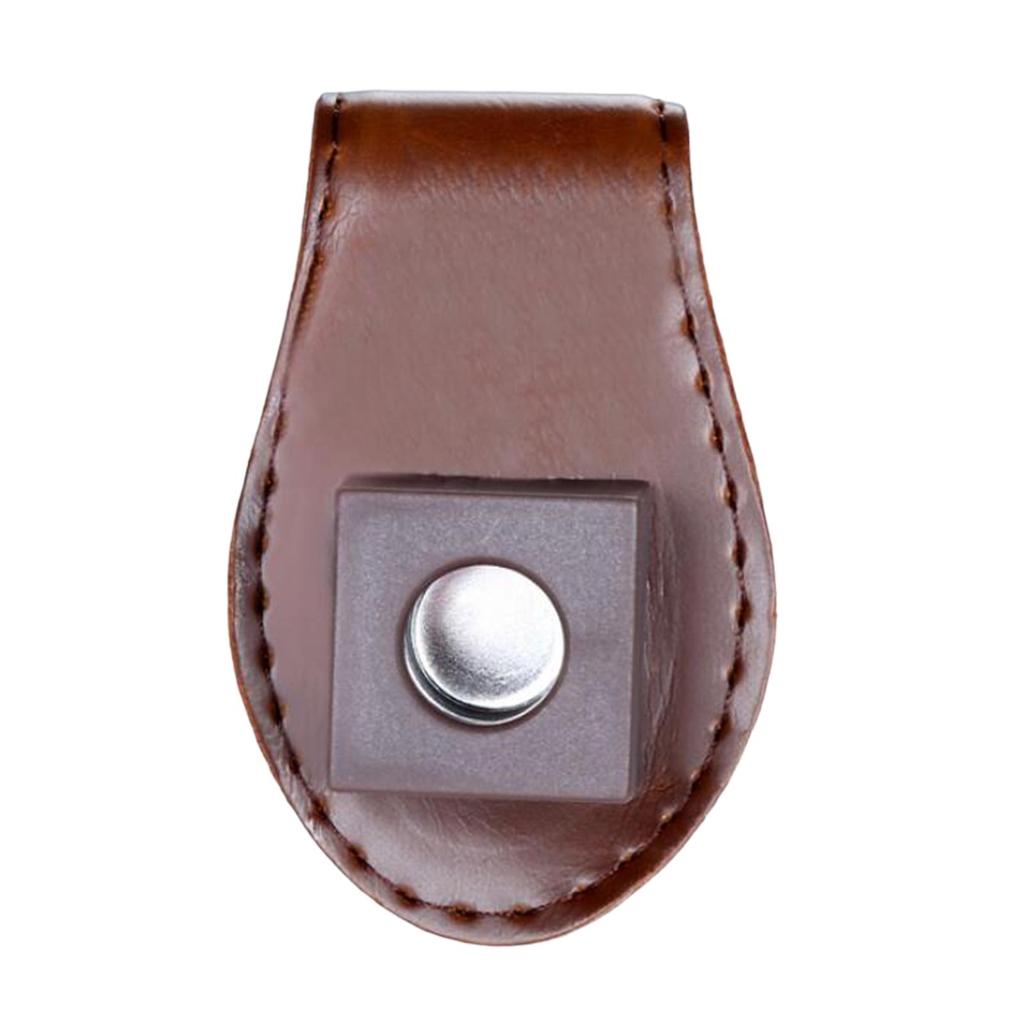 Magnetic Billiard Chalk Holder PU Leather Portable Pool Chalk Case Durable Clip Storage for Cue Chalk and Game Accessories