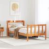 VidaXL Bed Frames and Headboard Without Mattress Wax Brown 100x200 Cm 3306596