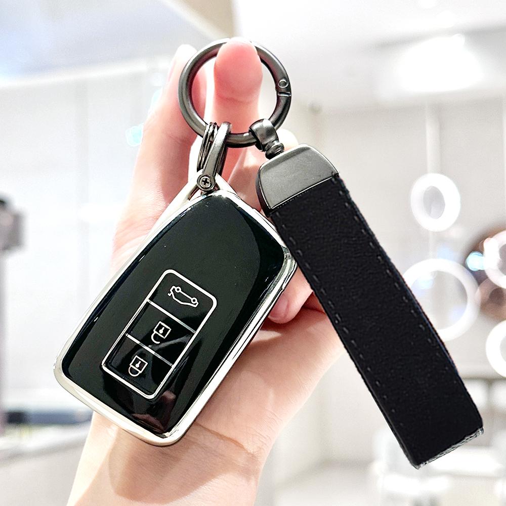 Soft Tpu Car Key Cover Case For Lexus Nx Gs Rx Is Es Gx Lx Rc 200 250 350 Ls 450H 300H Shell Holder Keychain Accessories