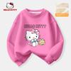 Hello Kitty Girls' Sweatshirt, Spring and Autumn Style, Pink Children's Long-Sleeved Top, Girls' Spring Clothing, Older Girls' Clothes
