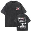 Anime Hunter X Hunter Vintage Washed Tshirt Phantom Troupe Spider Chrollo Lucilfer Merch T Shirt Men Women Manga Retro Tshirts