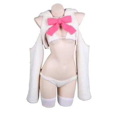 Pupubanbanya Lavender Gift Cat Cosplay Costume, Christmas, Halloween Costume, Fluffy Outfit, Size L