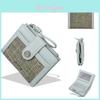 Crossborder Style Leather Wallet For Women With Multiple Card Slots And Zipper Coin Pocket